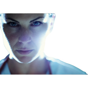 Brave Nurse Portrait Vinyl Car Decal Sticker – Waterproof & UV-Resistant 6.826666666666667"