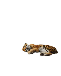 Sleeping Tiger V2 Vinyl Car Decal Sticker – Waterproof & UV-Resistant 4.0"