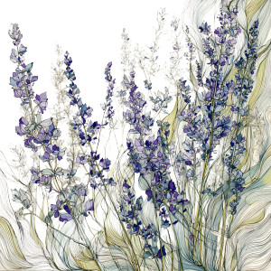 Stylized Lavender Bushes Vinyl Car Decal Sticker – Waterproof & UV-Resistant 6.826666666666667" Stylized Lavender Bushes Vinyl Car Decal Sticker – Waterproof & UV-Resistant 6.826666666666667"