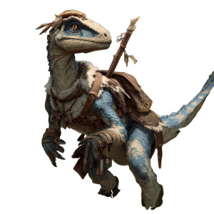 Velociraptor Dnd Art Vinyl Car Decal Sticker – Waterproof & UV-Resistant 3.4133333333333336"