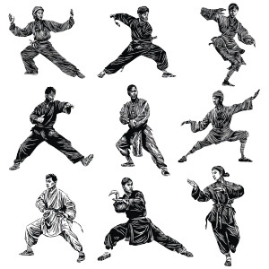 Kung Fu Print Vinyl Car Decal Sticker – Waterproof & UV-Resistant 3.4133333333333336"