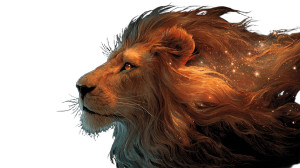Fiery Lion Spirit Vinyl Car Decal Sticker – Waterproof & UV-Resistant 2.72"