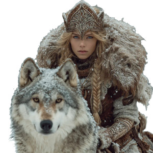 Viking Queen Riding Wolf V2 Vinyl Car Decal Sticker – Waterproof & UV-Resistant 3.4133333333333336" Viking Queen Riding Wolf V2 Vinyl Car Decal Sticker – Waterproof & UV-Resistant 3.4133333333333336"