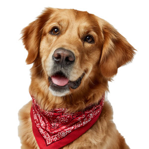 Cheerful Golden Retriever V5 Vinyl Car Decal Sticker – Waterproof & UV-Resistant 3.4133333333333336"