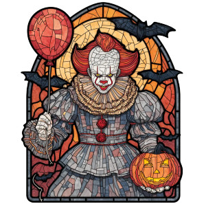Pennywise Suncatcher Vinyl Car Decal Sticker – Waterproof & UV-Resistant 3.4133333333333336" Pennywise Suncatcher Vinyl Car Decal Sticker – Waterproof & UV-Resistant 3.4133333333333336"