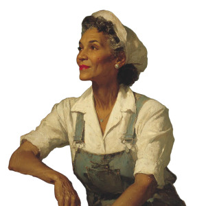 1950S Factory Worker Vinyl Car Decal Sticker – Waterproof & UV-Resistant 3.4133333333333336"