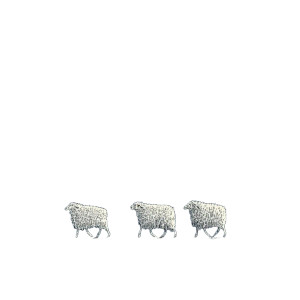Moonlit Sheep Walk Vinyl Car Decal Sticker – Waterproof & UV-Resistant 6.826666666666667"