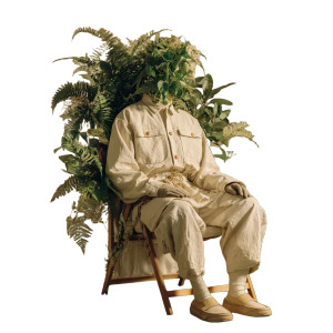 Leafy Seated Figure Vinyl Car Decal Sticker – Waterproof & UV-Resistant 6.826666666666667"