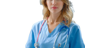 Nurse In Scrubs V2 Vinyl Car Decal Sticker – Waterproof & UV-Resistant 2.72"
