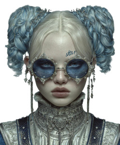 Cyberpunk Portrait V31 Vinyl Car Decal Sticker – Waterproof & UV-Resistant 8.0"