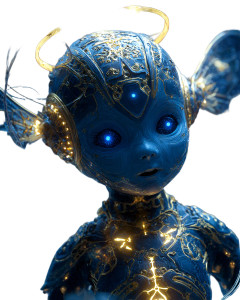 Biomechanical Alien Child Vinyl Car Decal Sticker – Waterproof & UV-Resistant 4.0"