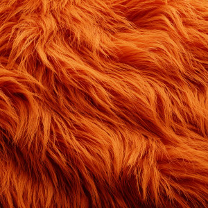 Orange Fur Vinyl Car Decal Sticker – Waterproof & UV-Resistant 3.4133333333333336"