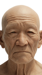 Asian Old Man Vinyl Car Decal Sticker – Waterproof & UV-Resistant 9.706666666666667"