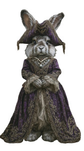 Elegant Pirate Rabbit Vinyl Car Decal Sticker – Waterproof & UV-Resistant 4.8533333333333335"