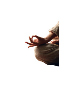 Meditating Person V6 Vinyl Car Decal Sticker – Waterproof & UV-Resistant 8.96"