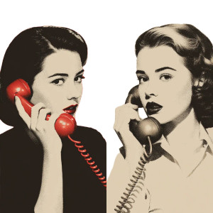 Vintage Phone Chat Vinyl Car Decal Sticker – Waterproof & UV-Resistant 3.4133333333333336" Vintage Phone Chat Vinyl Car Decal Sticker – Waterproof & UV-Resistant 3.4133333333333336"