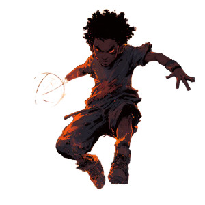 Basketball Superhero Vinyl Car Decal Sticker – Waterproof & UV-Resistant 3.4133333333333336"