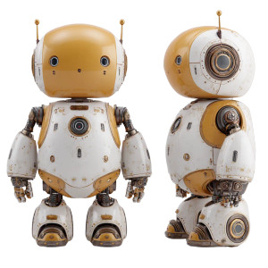 Humanoid Robot Toy Vinyl Car Decal Sticker – Waterproof & UV-Resistant 3.4133333333333336"