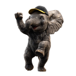 Cheerful Boxing Elephant Vinyl Car Decal Sticker – Waterproof & UV-Resistant 3.4133333333333336" Cheerful Boxing Elephant Vinyl Car Decal Sticker – Waterproof & UV-Resistant 3.4133333333333336"