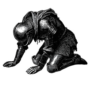 Exhausted Knight V5 Vinyl Car Decal Sticker – Waterproof & UV-Resistant 3.4133333333333336"