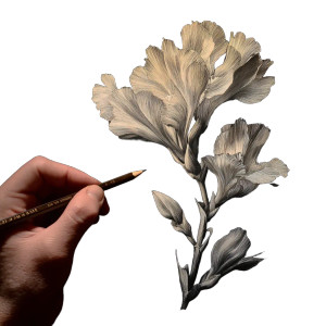 Flower Drawing Vinyl Car Decal Sticker – Waterproof & UV-Resistant 3.4133333333333336" Flower Drawing Vinyl Car Decal Sticker – Waterproof & UV-Resistant 3.4133333333333336"