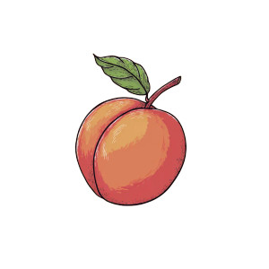 Vector Peach Vinyl Car Decal Sticker – Waterproof & UV-Resistant 3.4133333333333336" Vector Peach Vinyl Car Decal Sticker – Waterproof & UV-Resistant 3.4133333333333336"