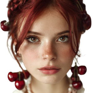 Ruby-Haired Woman Vinyl Car Decal Sticker – Waterproof & UV-Resistant 3.4133333333333336" Ruby-Haired Woman Vinyl Car Decal Sticker – Waterproof & UV-Resistant 3.4133333333333336"
