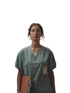 Overwhelmed Nurse Scene Vinyl Car Decal Sticker – Waterproof & UV-Resistant 8.213333333333333"