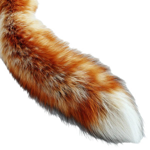 Fox Tail Vinyl Car Decal Sticker – Waterproof & UV-Resistant 3.4133333333333336"