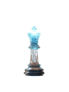 Majestic Chess King Vinyl Car Decal Sticker – Waterproof & UV-Resistant 8.213333333333333"