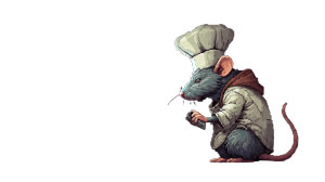 Coding Chef Rat Vinyl Car Decal Sticker – Waterproof & UV-Resistant 2.72"