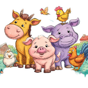 Farm Animal Friends Vinyl Car Decal Sticker – Waterproof & UV-Resistant 3.4133333333333336" Farm Animal Friends Vinyl Car Decal Sticker – Waterproof & UV-Resistant 3.4133333333333336"