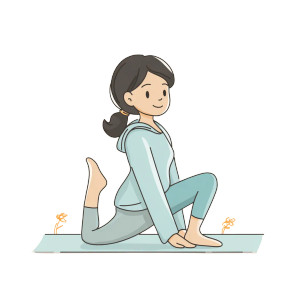 Yoga Stretching Woman V4 Vinyl Car Decal Sticker – Waterproof & UV-Resistant 3.4133333333333336"