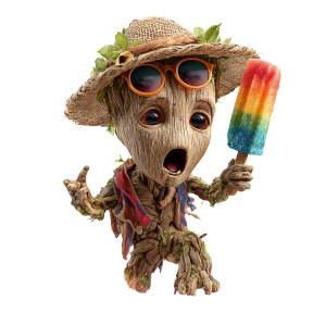 Baby Tree Creature Vinyl Car Decal Sticker – Waterproof & UV-Resistant 3.4133333333333336"