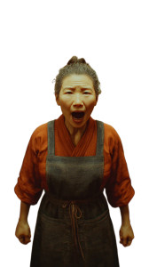 Confident Waitress Shouting Vinyl Car Decal Sticker – Waterproof & UV-Resistant 4.8533333333333335"