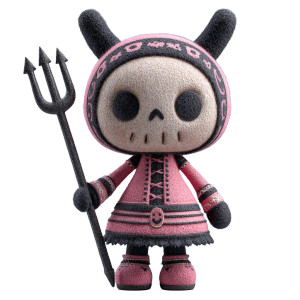 Gothic Kawaii Doll V2 Vinyl Car Decal Sticker – Waterproof & UV-Resistant 3.4133333333333336"
