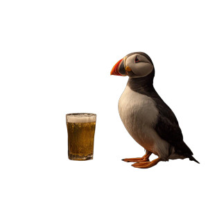 Puffin At Pub Vinyl Car Decal Sticker – Waterproof & UV-Resistant 3.4133333333333336" Puffin At Pub Vinyl Car Decal Sticker – Waterproof & UV-Resistant 3.4133333333333336"
