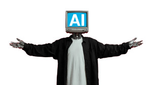 Ai Confidence Man Vinyl Car Decal Sticker – Waterproof & UV-Resistant 2.72"