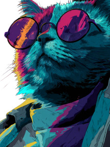 Stylish Cat Art V3 Vinyl Car Decal Sticker – Waterproof & UV-Resistant 8.213333333333333" Stylish Cat Art V3 Vinyl Car Decal Sticker – Waterproof & UV-Resistant 8.213333333333333"