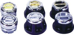 Supreme Manual Locking Hub Set of 2 | Smooth Operation | Chrome Appearance | 6 Bolt | Fits Various '71-'80 Intl, Jeep Models