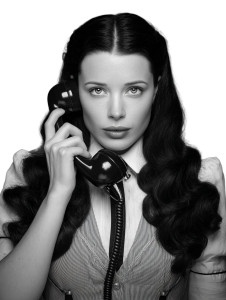 Retro Telephone Operator Vinyl Car Decal Sticker – Waterproof & UV-Resistant 8.213333333333333"