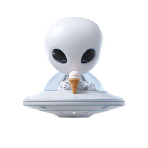 Alien Ufo Driver Vinyl Car Decal Sticker – Waterproof & UV-Resistant 3.4133333333333336"