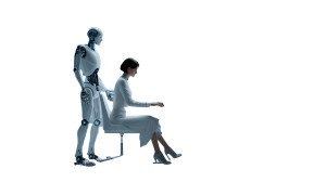 Futuristic Office Scene V2 Vinyl Car Decal Sticker – Waterproof & UV-Resistant 5.4