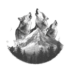 Wolfpack Logo Vinyl Car Decal Sticker – Waterproof & UV-Resistant 3.4133333333333336"