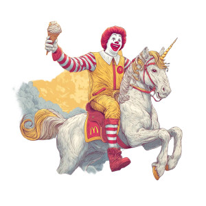 Ronald'S Moon Ride Vinyl Car Decal Sticker – Waterproof & UV-Resistant 6.826666666666667"