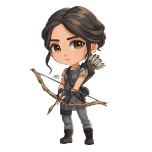 Chibi Katniss Card Vinyl Car Decal Sticker – Waterproof & UV-Resistant 6.826666666666667" Chibi Katniss Card Vinyl Car Decal Sticker – Waterproof & UV-Resistant 6.826666666666667"