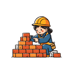 Construction Worker Building Vinyl Car Decal Sticker – Waterproof & UV-Resistant 3.4133333333333336"
