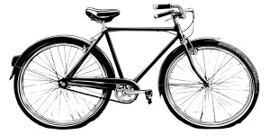 City Bike Art Vinyl Car Decal Sticker – Waterproof & UV-Resistant 5.12"