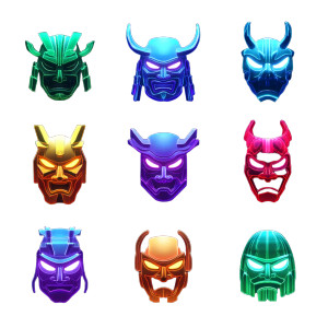 Cyberpunk Square Masks Vinyl Car Decal Sticker – Waterproof & UV-Resistant 3.4133333333333336"