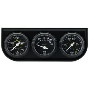 Equus Gauges 6000 Series | Mechanical Oil Pressure, Electric Voltmeter, Mechanical Water Temperature Equus Gauges 6000 Series | Mechanical Oil Pressure, Electric Voltmeter, Mechanical Water Temperature